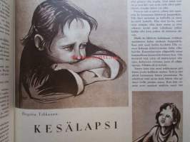 Kotiliesi 1956 nr 20 -mm. Aitasta ja Kellarista saatu ruokaviikko, Kunnon paitapusero kaava, Perheenemäntä valikoi teollisuusnäyttelyssä, Turkki vai talvitakki,