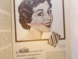 Kotiliesi 1956 nr 11 -mm. Retkellä ruoka maistuu, Lilli Fougstedt Päivä paistaa meillekin, Kesä avaa aitan oven, Doris Bengtsröm, Tarkastaja Sigrid Larson,