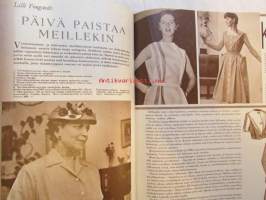 Kotiliesi 1956 nr 11 -mm. Retkellä ruoka maistuu, Lilli Fougstedt Päivä paistaa meillekin, Kesä avaa aitan oven, Doris Bengtsröm, Tarkastaja Sigrid Larson,