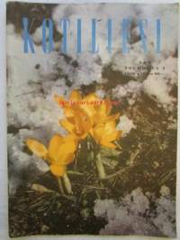 Kotiliesi 1956 nr 9 toukokuu -mm. Keveämpiä kalorioita kesän kynnyksellä, Aikaista satoja  muovin alta, Kellarihissi. Keski-Pohjanmaan emäntäkoulu - opettaja