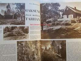 Kotiliesi 1956 nr 6 maaliskuu -mm. Iloisia tupsulakkeja, Hiekkauunin leipää Islannissa, Puujalkamökki, Tohtori Riitta Pylkkänen Kansanpuvun alkulähteiltä,