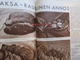 Kotiliesi 1956 nr 2 -mm. Mistä johtuu sairaanhoitajien puute?, toteutunut toivetalous - Kaisu Snellman, yhdessä yrittäen sato suurenee - K.E. Oksasen Kalliomäki