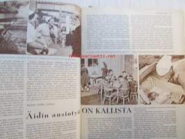Kotiliesi 1956 nr 2 -mm. Mistä johtuu sairaanhoitajien puute?, toteutunut toivetalous - Kaisu Snellman, yhdessä yrittäen sato suurenee - K.E. Oksasen Kalliomäki