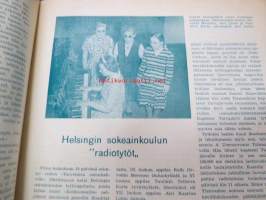 Varjojen mailta - Sokeain julkaisu 1952 nrot 5-12, yhteensä 6 lehteä, sokeain elämää, koulutusta, ajanvietettä ym.