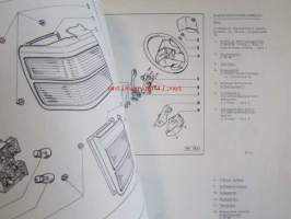 Volkswagen Service Passat 1988 Korjaustöiden vihko Sähkölaitteet julkaistu 04.88