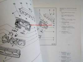 Volkswagen Service Passat 1988 Korjaustöiden vihko Sähkölaitteet julkaistu 04.88