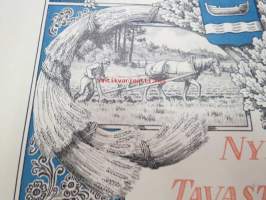 Nylands och Tavastehus Läns Lantbrukssällskap har vid sin 75-års Jubileumsutställning tilldelat ....    för... Borgå 19-21 juni 1931 - kunniakirja, piirtänyt