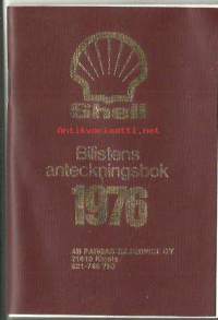 Bilistens anteckningsbok 1976 -   kalenteriei  merkintöjä