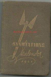 Annotationskalender 1941  -   kalenterimerkintöjä