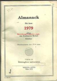 Almanack 1979 -   kalenteri merkintöjä