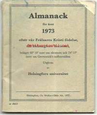 Almanack 1973 -   kalenteri merkintöjä