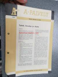 Kuitulevyt, A. Ahlström Oy -käsittelyohjeet, työstö, kiinnitys, alusta, saumat, pintakäsittely, kuljetus, varastointi -tehtaan ohjeet