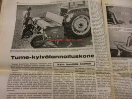 Koneviesti 1970 / 18 sis mm.Onko sänkimuokkaus uskonasia?.Perunankorjuukoneitten vuosikatselmus.Tume-kylvölannoituskone.Traktoreiden tehoista ja niiden