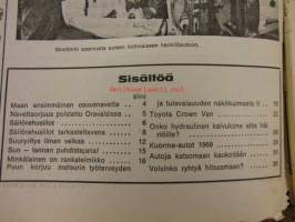 Koneviesti 1969 / 23  sis mm. Maan ensimmäinen osuusnavetta, Navettaorjuus poistettu Oravaisissa, Säiliösiilot, Säiliösiilot tarkastettavana, Suuryritys ilman