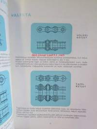 Lapuan patruunatehdas 1964 - Ketjuja tehonsiirtoon ja kuljetuksiin Rullaketjut, Holkkiketjut, Tappiketjut ja Erikoisketjut - Mukana 4 ketjun valinta monograami,