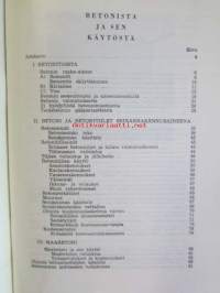 Betonista ja sen käytöstä - Sementtiyhdistyksen teknillisen osaston julkaisuja n:o XXX