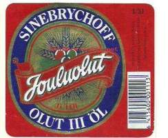 Sinebrychoff  III  Jouluolut   - olutetiketti