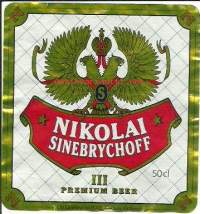 Nikolai Premium III olut   - olutetiketti