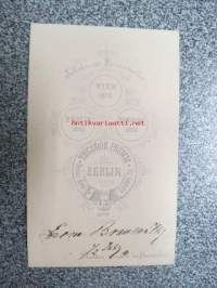 Ern. Braumitler?, Atelier Theodor Brümm, Berlin -visiittikorttivalokuva