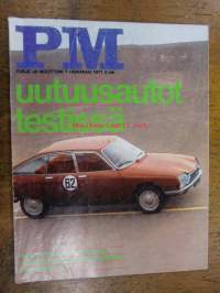 Purje ja Moottori 1971 / 7  sis mm. Väärät ajolinjat 5 kuoli, 101 palkintoa odottaa, Vuoden auto uutuuksien puristuksessa, Citroen GS, Fiat 124, Polski Fiat,