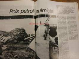 Purje ja moottori 1973 / 10  sis mm. Raati; Myötätuuli, tiepalvelu, kiitorata, käräjät nostoköli, paperikori, sakset, kirja posti ja tori, Pysykää erossa
