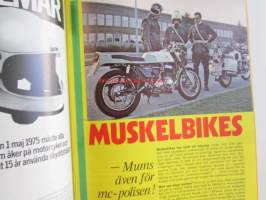 MC-Nytt 1975 nr 13 julnumber.-mm. Honda 850 turbo, Honda 1000 gold wing, Kawasaki 1100 - Moottoripyörä erikoislehti, katso kuvista tarkemmin sisältöä.