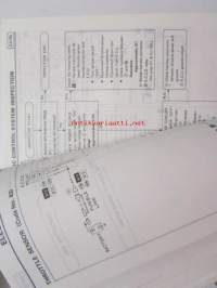 Nissan model B12 and N13 series service manual supplement IV - korjaamokirjan lisäosa, katso kuvista tarkemmin sisältöä