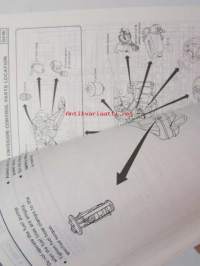 Nissan model B12 and N13 series service manual supplement IV - korjaamokirjan lisäosa, katso kuvista tarkemmin sisältöä