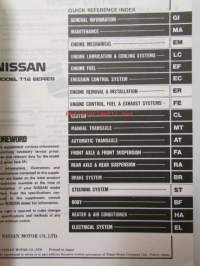 Nissan Model T12 series Service manual supplement - korjaamokirjan lisäosa, katso kuvista tarkemmin sisältöä