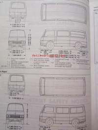 Nissan Urvan model E23 series Service manual supplement - korjaamokäsikirjan lisäosa, katso kuvista tarkemmin sisältöä