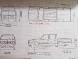 Nissan Pick-up model 720 series Service manual supplement I - korjaamokäsikirjan lisäosa, katso kuvista tarkemmin sisältöä