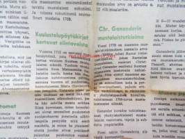 Maaseudun Tulevaisuus 1969 nr 38 viikkoliite, sis. mm. Suomen mustalaisten värikästä historiaa, Yö karhulavalla, ym.