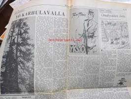 Maaseudun Tulevaisuus 1969 nr 38 viikkoliite, sis. mm. Suomen mustalaisten värikästä historiaa, Yö karhulavalla, ym.
