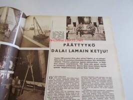 Suomen Kuvalehti 1959 nr 14  4. huhtikuu 1959 , Aiheita mm. Länteen myös - Tampereen veturitehtaalla valmistunut 1904 halkolämmitteinen Tk 2 sarjan veturi nr 418