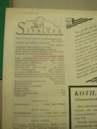 Kotiliesi 1930 nr 7. Huhtikuu 1930. Kansikuvasssa Mies ja koira talvinuotalla. Runsaasti vuoden 1930 mainoksia, mm Ford Tudor -vaunu. Juho Jännes artikkeli : Miksi