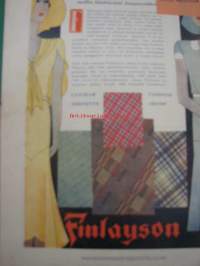 Kotiliesi 1930 nr 7. Huhtikuu 1930. Kansikuvasssa Mies ja koira talvinuotalla. Runsaasti vuoden 1930 mainoksia, mm Ford Tudor -vaunu. Juho Jännes artikkeli : Miksi