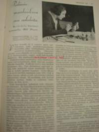 Kotiliesi 1930 nr 7. Huhtikuu 1930. Kansikuvasssa Mies ja koira talvinuotalla. Runsaasti vuoden 1930 mainoksia, mm Ford Tudor -vaunu. Juho Jännes artikkeli : Miksi