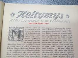 Maailman joulu 1925, sis. mm. seur. artikkelit; Kansikuvitus Oscar Furuhjelm, takansi Hangon Keksi-mainos - Pingviinit keskustelevat - kuvittanut Adolf Bock, U.W.