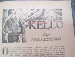 Maailman joulu 1925, sis. mm. seur. artikkelit; Kansikuvitus Oscar Furuhjelm, takansi Hangon Keksi-mainos - Pingviinit keskustelevat - kuvittanut Adolf Bock, U.W.