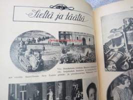 Maailman joulu 1925, sis. mm. seur. artikkelit; Kansikuvitus Oscar Furuhjelm, takansi Hangon Keksi-mainos - Pingviinit keskustelevat - kuvittanut Adolf Bock, U.W.