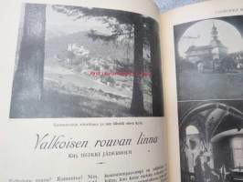 Maailman joulu 1925, sis. mm. seur. artikkelit; Kansikuvitus Oscar Furuhjelm, takansi Hangon Keksi-mainos - Pingviinit keskustelevat - kuvittanut Adolf Bock, U.W.