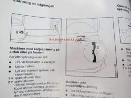 Stihl MSE 140, 160, 180, 200 Käyttöohjekirja, Skötselanvisning, Betjeningsvejledning, Bruksanvisning