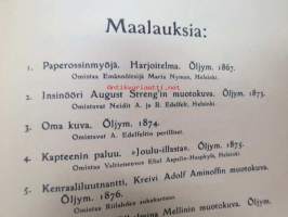 Edelfelt-albumi -kuvia Suomen Taideyhdistyksen Edelfelt-näyttelystä 1910 ynnä luettelo