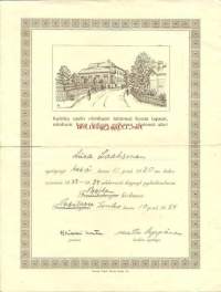 Pyhäkoulutodistus 1934,  - koulutodistus