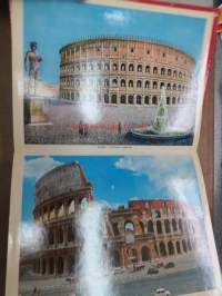 All Rome 100 Fotocolor -kansio, matkamuistokuvia, nykykuvia, jotka elävöitetty myös vanhaan asuun