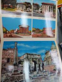 All Rome 100 Fotocolor -kansio, matkamuistokuvia, nykykuvia, jotka elävöitetty myös vanhaan asuun