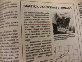 Moottori 1974 / 2 sis mm  Renkaiden suurtesti.Rakennamme puukaasuauton.Koeajo Opel kadett.Moottoripyörällä ulkomaille.ym