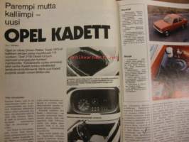Moottori 1974 / 2 sis mm  Renkaiden suurtesti.Rakennamme puukaasuauton.Koeajo Opel kadett.Moottoripyörällä ulkomaille.ym