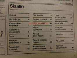 Moottori 1974 / 2 sis mm  Renkaiden suurtesti.Rakennamme puukaasuauton.Koeajo Opel kadett.Moottoripyörällä ulkomaille.ym