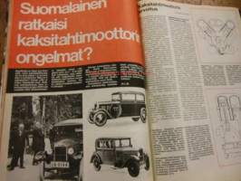 Moottori 1976 /  2 sis mm,Koeajossa Chevette.Tavara-autotapahtuma.40-vuotta dieselhenkilöautoja.Suomalainen ratkaisi kaksitahtimoottorin ongelmat ?,.ym